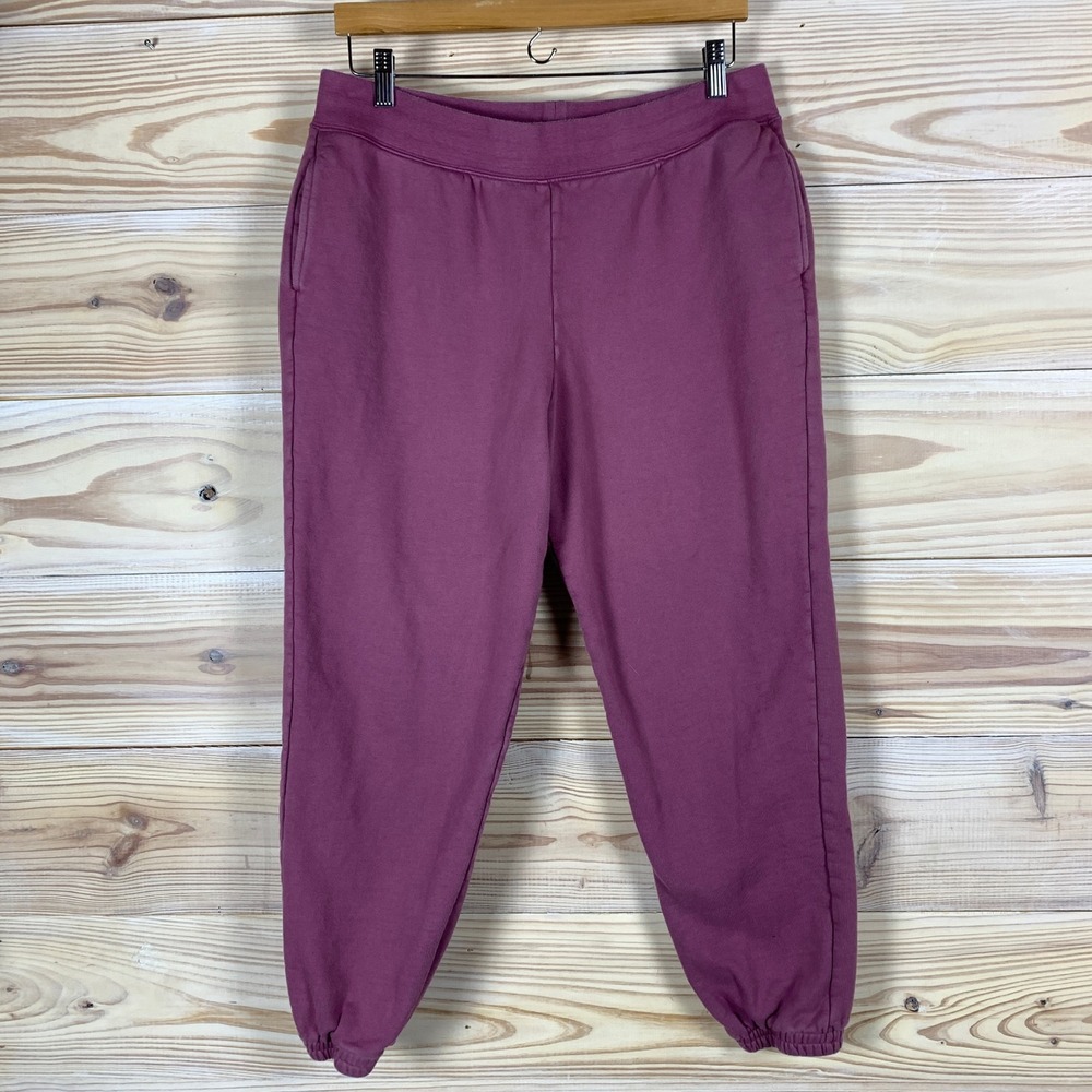 Girlfriend Collective Joggers‎ Women XL Plum Recycled Organic Cotton Sweatpants